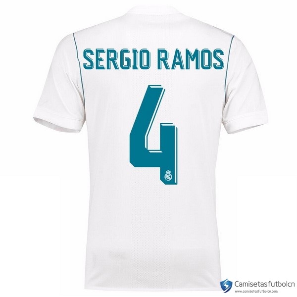 Camiseta Real Madrid Primera equipo Sergio Ramos 2017-18
